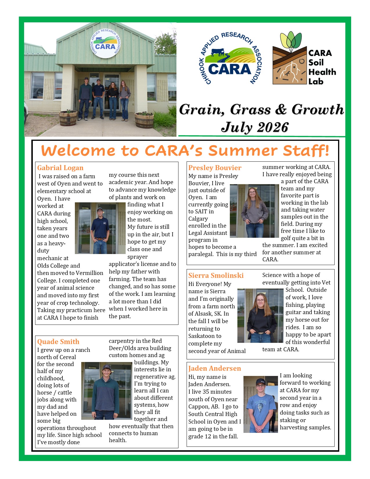 CARA Newsletter